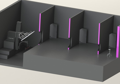ファーフィールド配光測定装置と大型暗室の設計例